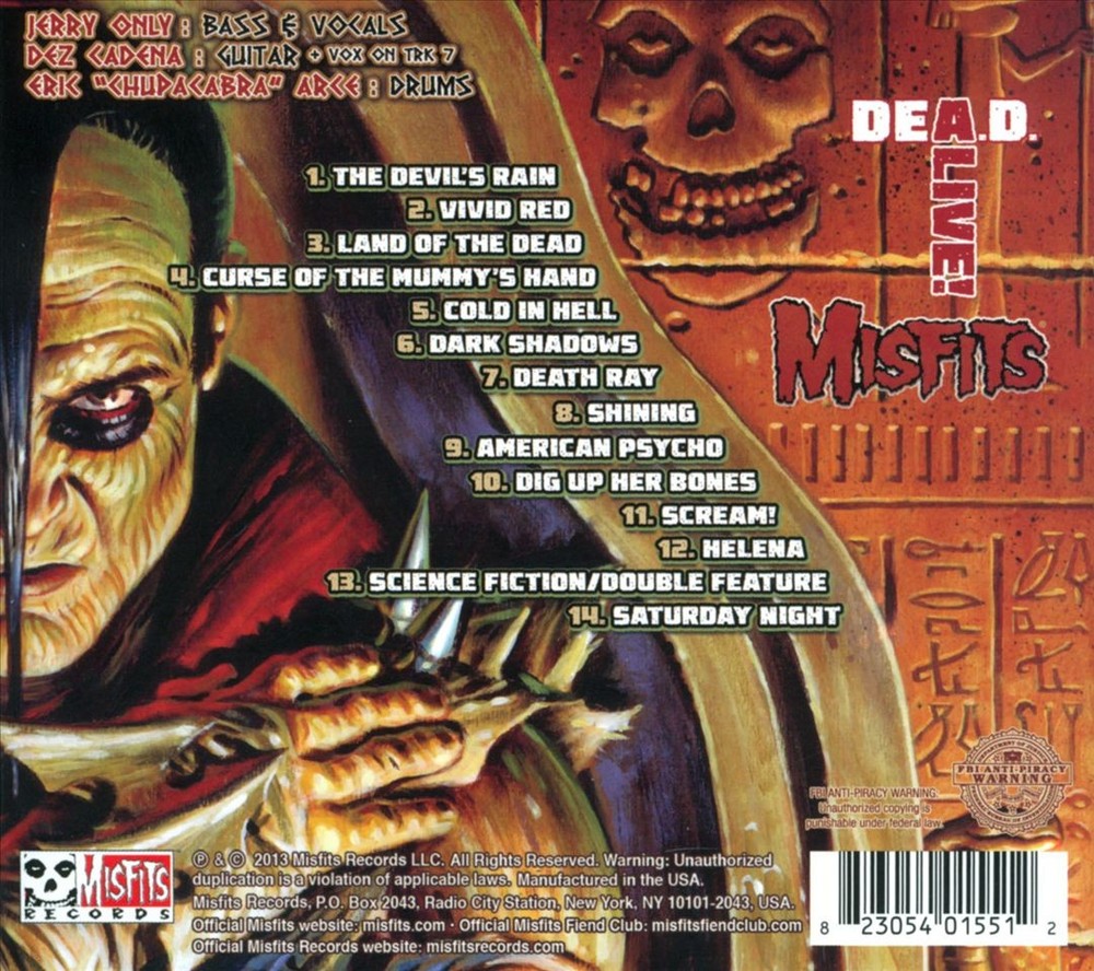 Misfits Dead Alive! New Cd