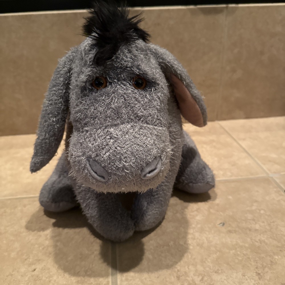 Disney Christopher Robin Plush Eeyore Live Action Movie Stuffed Toy Gray 14