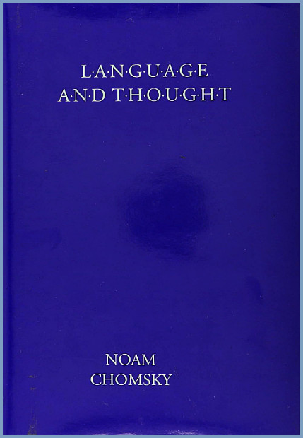 Language and Thought by Noam Chomsky (1993, First Edition, hardcover, mint)