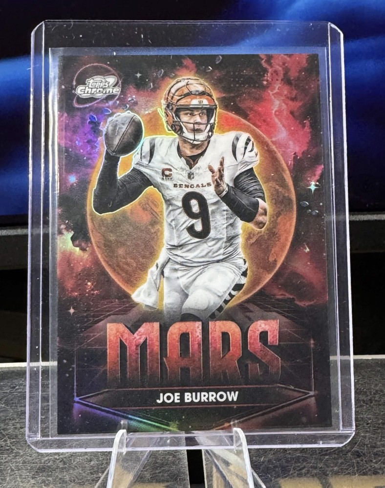 Joe Burrow 2025 Topps Chrome Cosmic MARS Planetary Pursuit SSP COLORMATCH