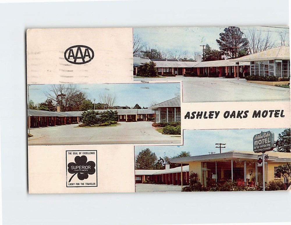 Postcard Ashley Oaks Motel Valdosta Georgia USA