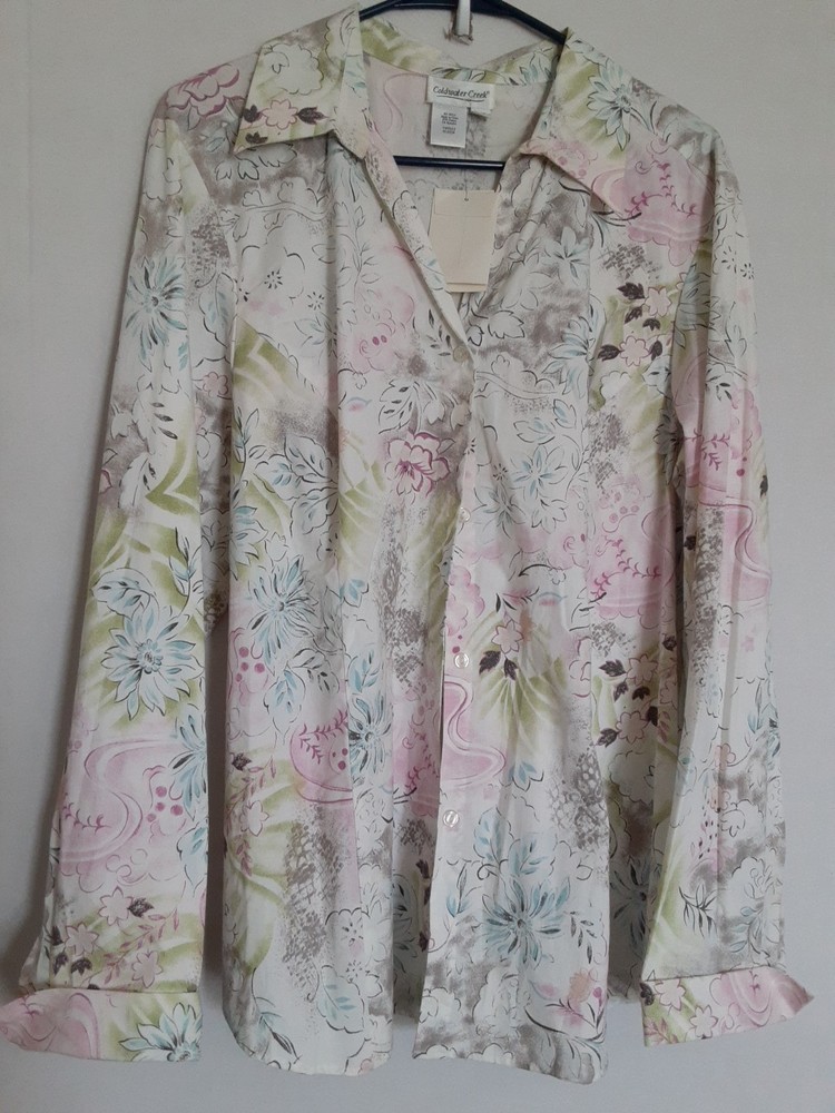 Coldwater Creek Womens Nwt Button-up Top Size 1x Msrp Of $59