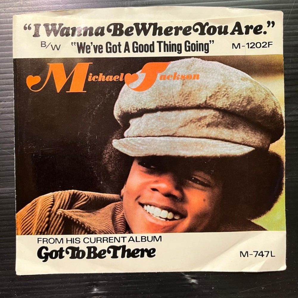 MICHAEL JACKSON Wanna Be Where You Are  SOUL FUNK 45 PIC SLEEVE VG++ HEAR