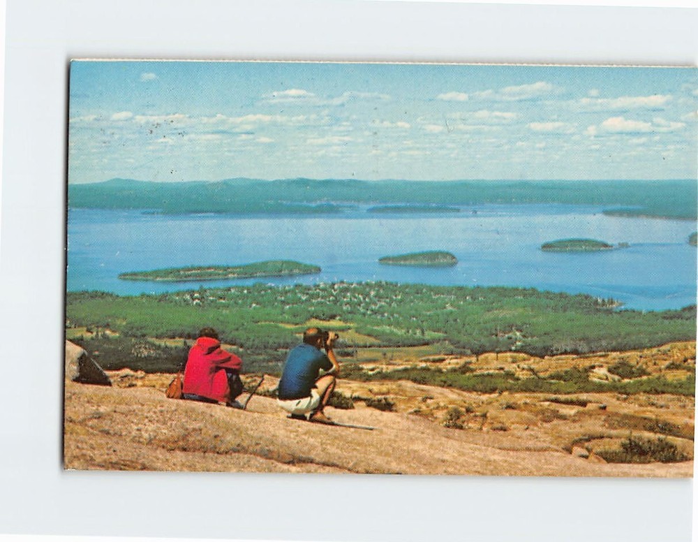 Postcard Cadillac Mountain Acadia National Park Bar Harbor Maine USA-image