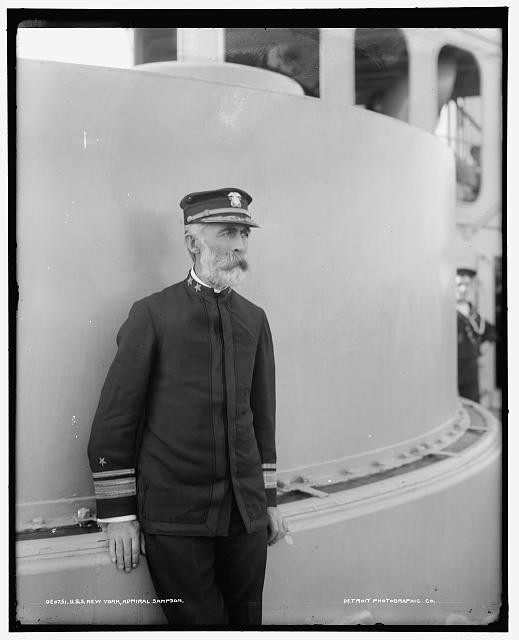 USS New York,Admiral William Sampson,cruisers,warships,military officers,1893 1