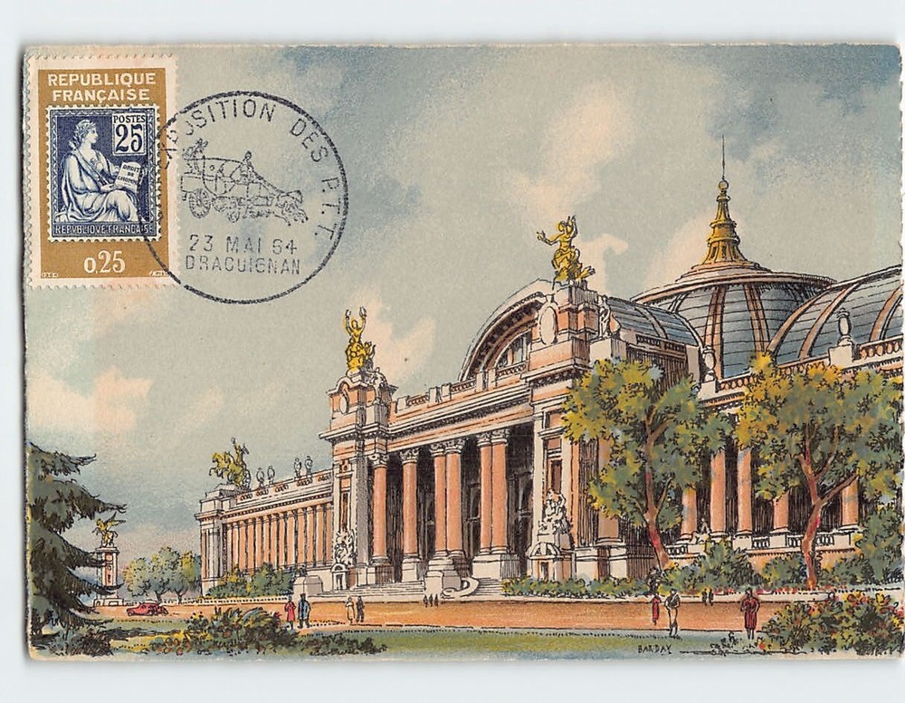 Postcard Le Grand Palais Paris France