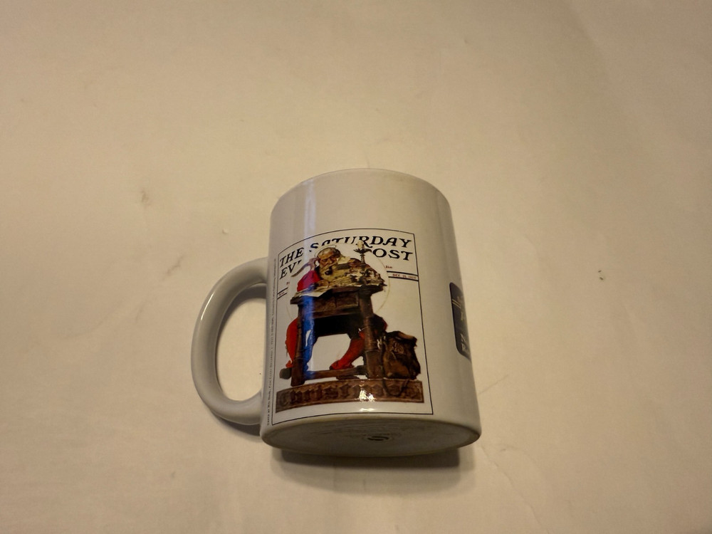 The Saturday Evening Post Norman Rockwell Coffee Mug Tea Cup Christmas Santa