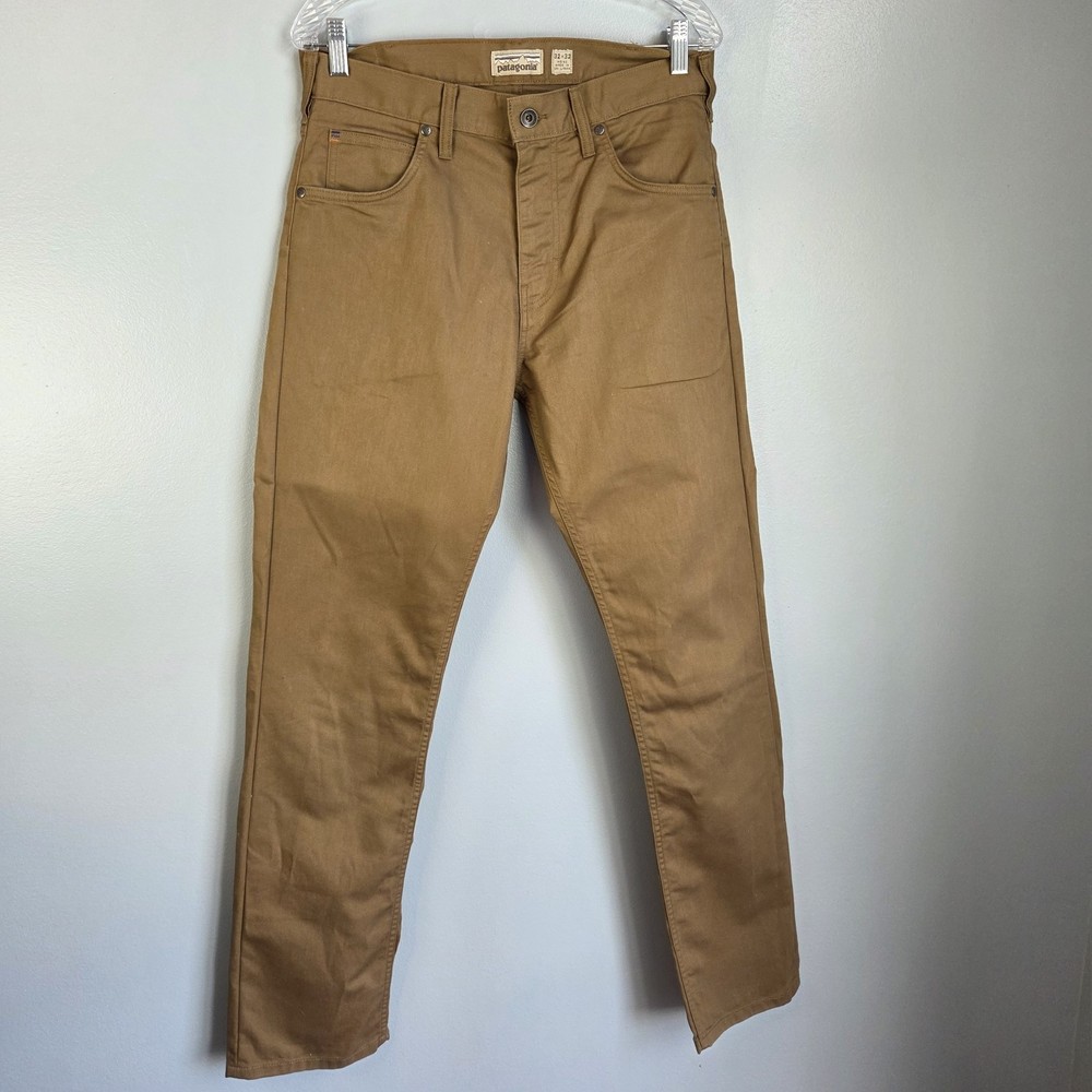 Patagonia Twill Traveler 5 Pocket Pant Men's Straight Organic Cotton Sand 32x32