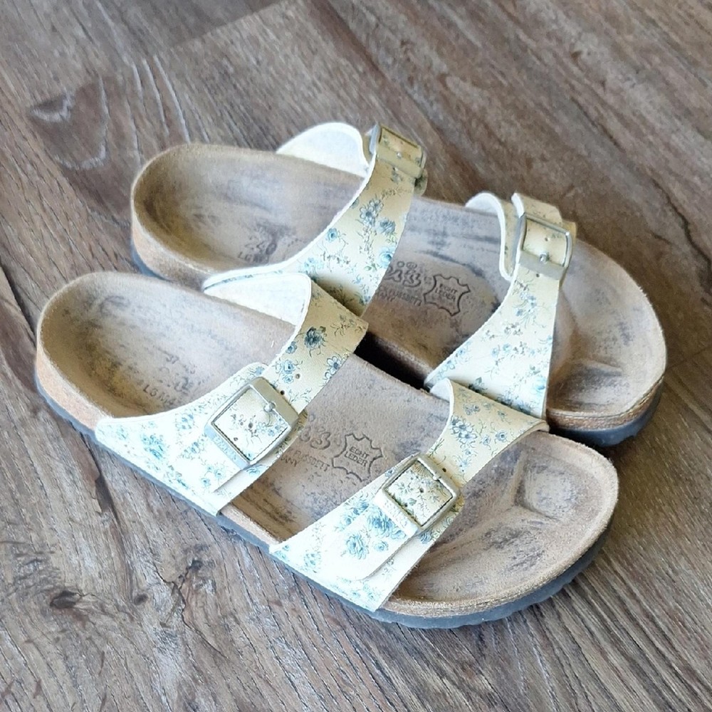 Birks Birkenstock Floral Strap Sandals Size 6