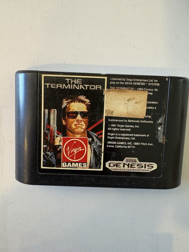 The Terminator (Sega Genesis, 1991) Cartrige only - TESTED