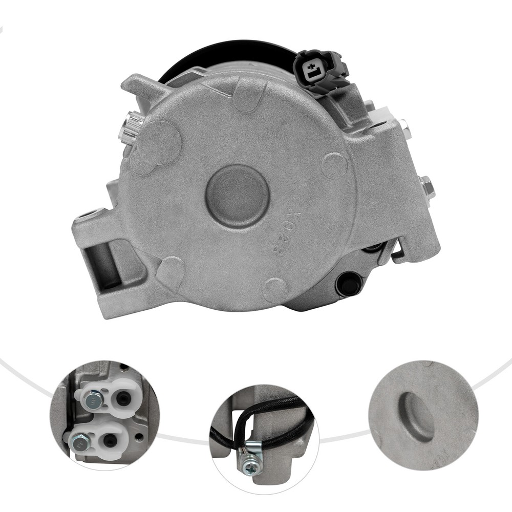 A/C AC Compressor with Clutch For Honda Accord 2.4L 2003 2004 2005 2006 2007