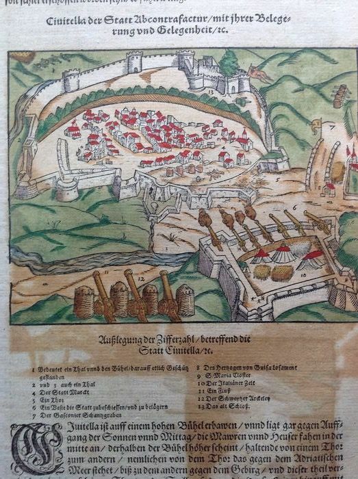 Abruzzo .veduta Performing L'Assedio Di Civitella The 1557th Sebastian Munster-image