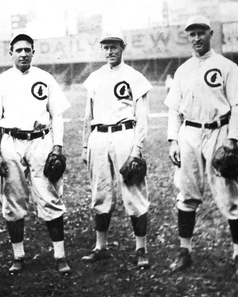 Frank Chance Joe Tinker Johnny Evers Baseball Hof Chicago Cubs 8x10 PHOTO PRINT