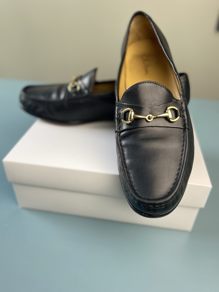 Cole Haan Shoes Mens 11 M Ascot II Horse Bit Leather Loafer Slip On Comfort Blk