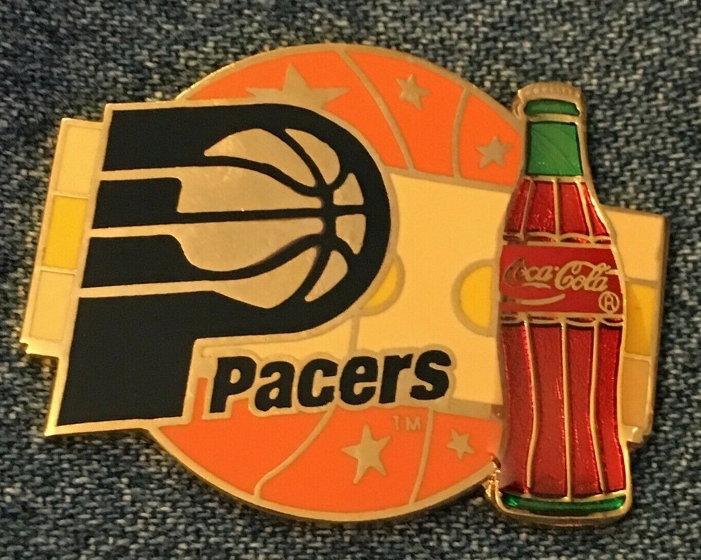 Indiana Pacers Pin~NBA~Coca Cola~Coke~Vintage 1994 by Imprinted Products