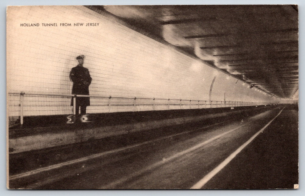 Postcard, Holland Tunnel From New Jersey, New York City, NY, Unposted