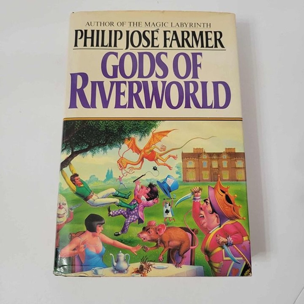 Gods of Riverworld by Philip José Farmer Hardcover Book DJ 1983 Sci-Fi Fantasy