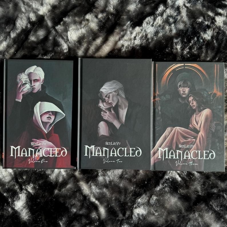 Manacled Novel - Illustrated 3 Volume Hardcover Edition, Romance & Love Books