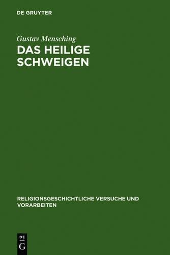 Gustav Mensching Das heilige Schweigen (Hardback)