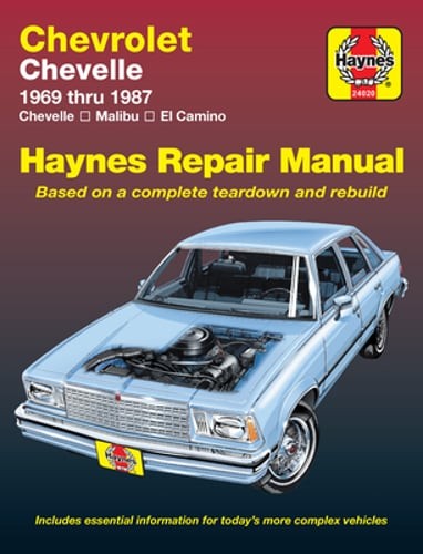 Chevrolet Chevelle, Malibu & El Camino 1969-87 by J H Haynes: Used