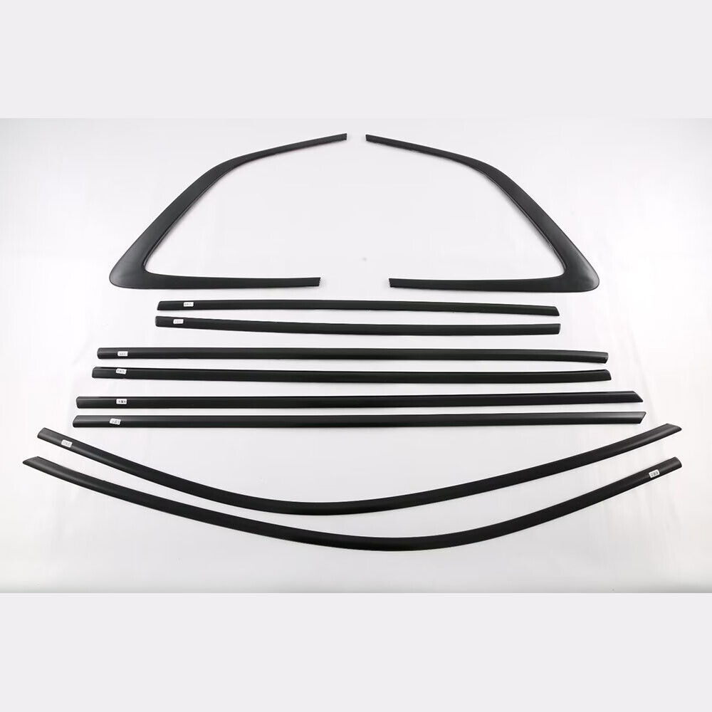 For HONDA CR-V CRV 2023-2024 Black Stainless Window Molding Trim Strips 10PCS