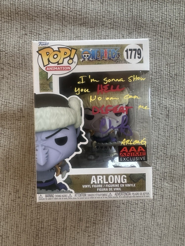 Funko Pop! Animation One Piece Arlong #1779 AAA Exclusive Signed JSA