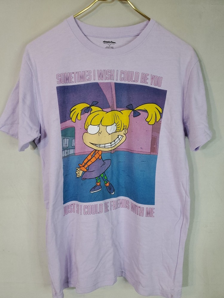 Nickelodeon Rugrats Angelica  Purple T-Shirt Women's Size Medium