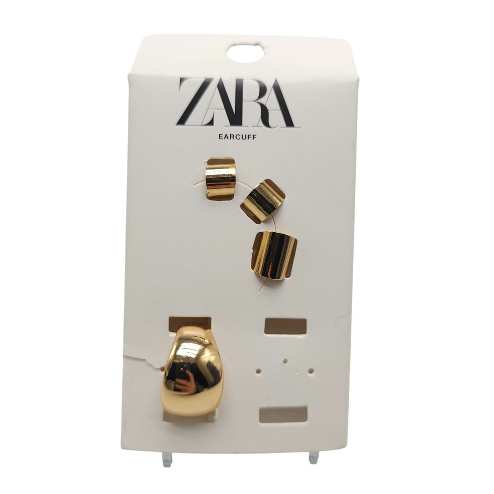 Zara Gold Ear Cuff Set Multiple Sleek Designs Stylish Ear Adornment