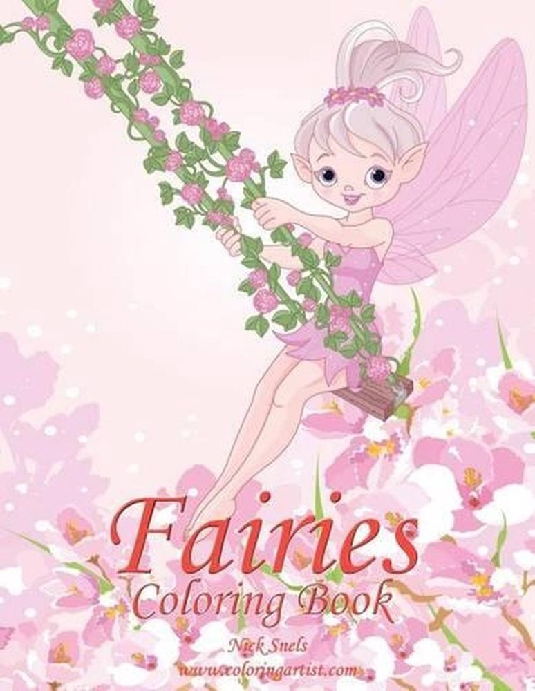 Fairies Coloring Book 1 by Nick Snels (English) Paperback Book