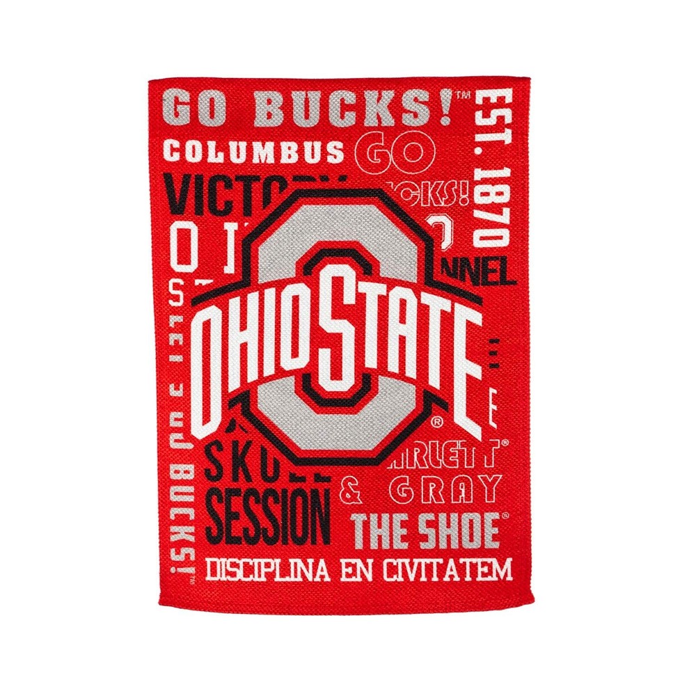 Ohio State Buckeyes Premium Double-Sided Garden Flag for Fans