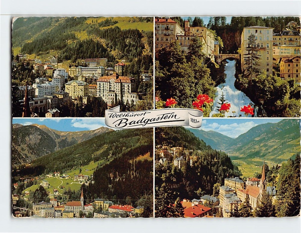 Postcard Weltkurort Bad Gastein Austria