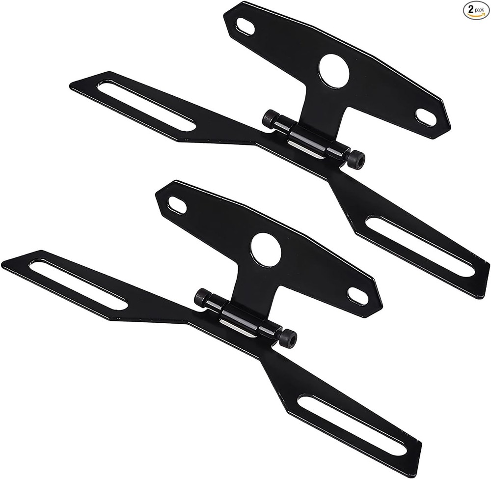 2 PCS Motorcycle License Plate Bracket, Adjustable Motorbike Fold Color: 2 PCS