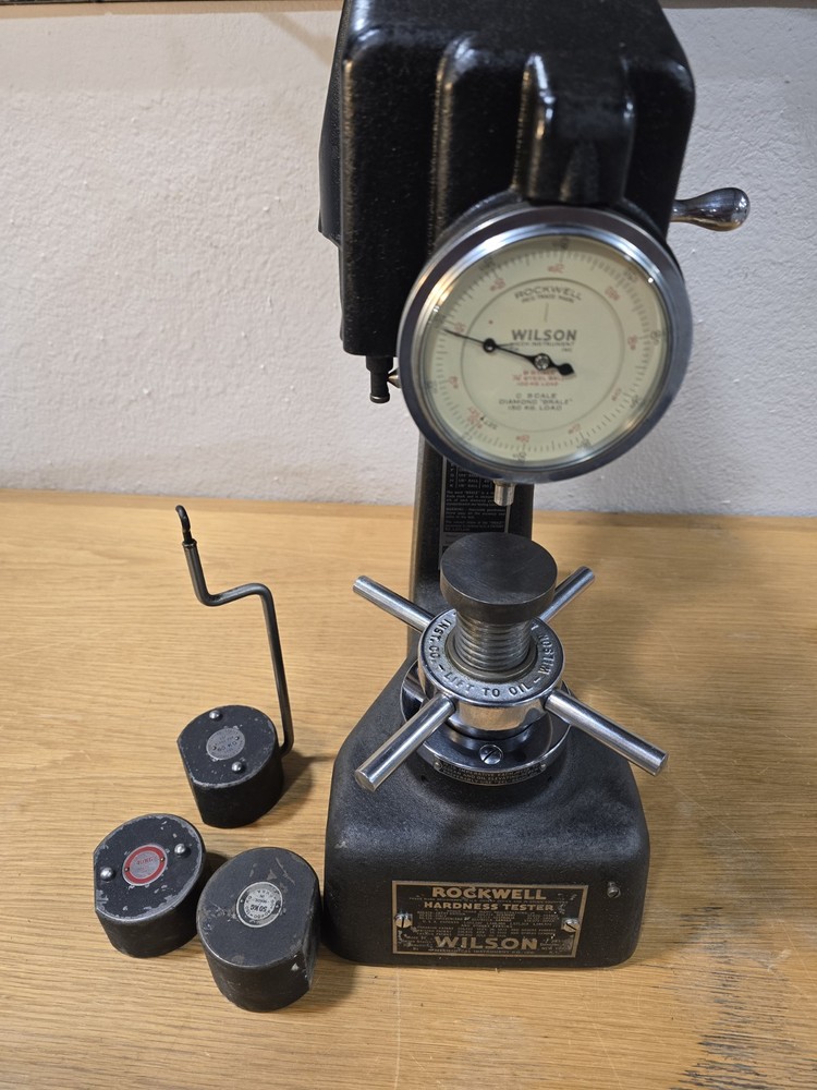 Wilson Rockwell Hardness Tester 1R with OEM Weights *Very NICE SHAPE*