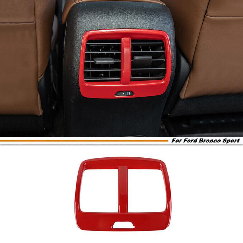 2021-2024 Ford Bronco Sport ABS Red A/C Vent Cover Trim Rear Interior