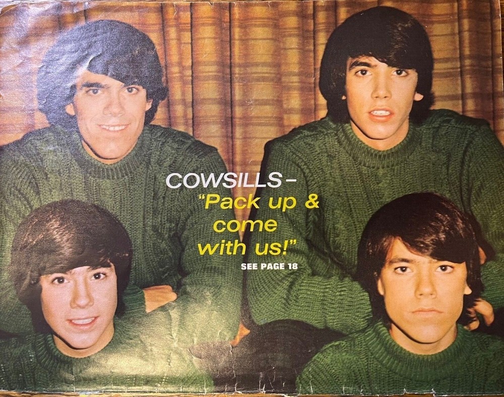 1970 Vintage Illustration The Cowsills