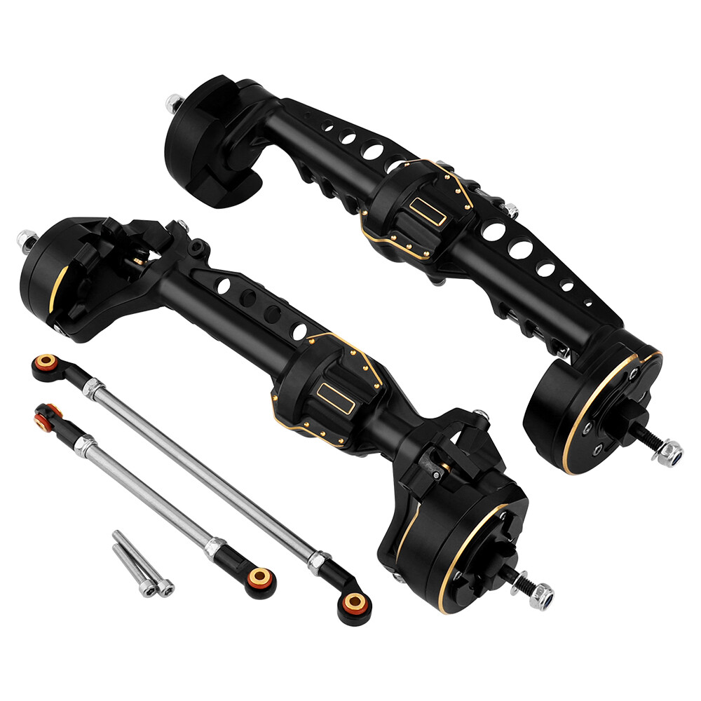 Brass + Metal Front Rear Portal Axles for 1/10 RC Crawler Car Axial SCX10 III