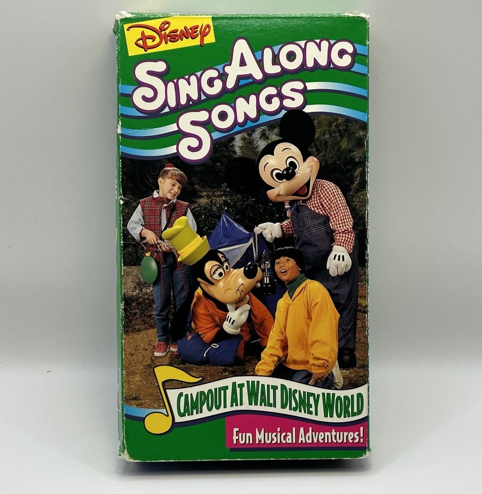 Disney Sing Along Songs Campout At Walt Disney World VHS Video Tape VTG Original