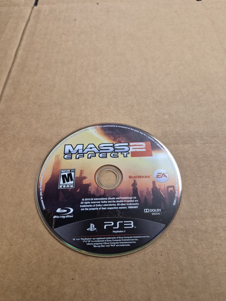 Mass Effect 2 PS3 Sony PlayStation 3 DISC ONLY NO Usps TRACKING