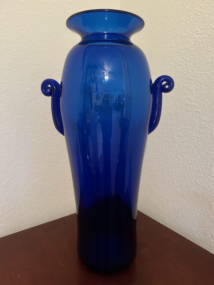 Blenko Blue Vase