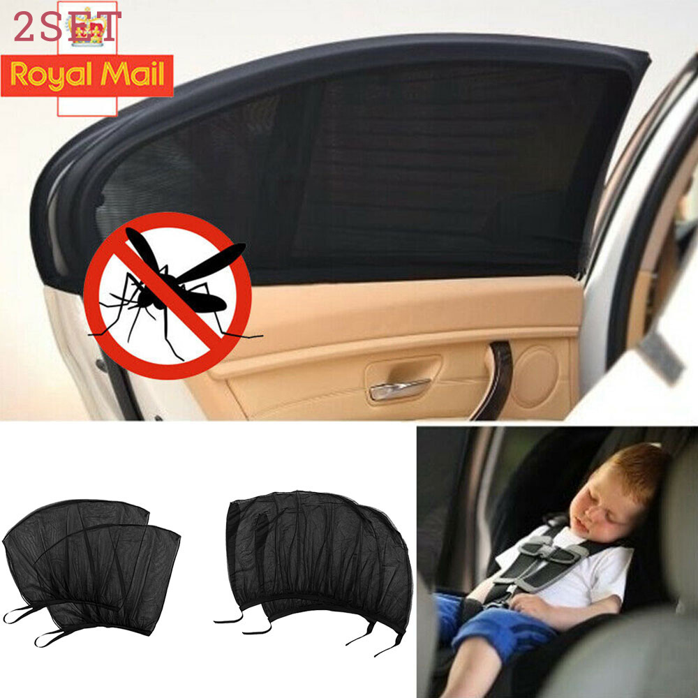 8x Car Sun Visor Shade Cover for Front Rear Windows Mesh UV Protection