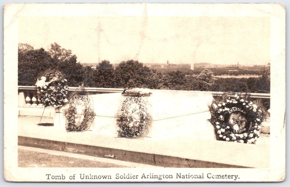 Vintage Tomb of Unknown Soldier Arlington National Cemetery Postcard