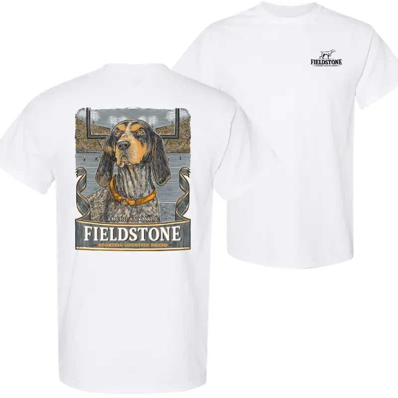 Fieldstone Hunting Dog T-Shirt – American Made Graphic Tee Featuring Sporting