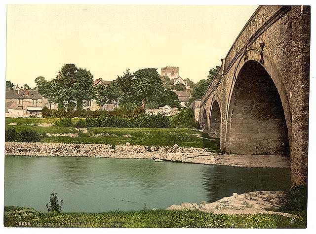 Photo:Cathedral,from the river,St. Asaph,Wales,c1895