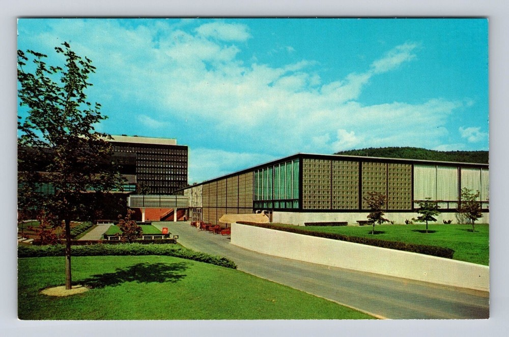 Corning NY- New York, The Corning Glass Center, Antique, Vintage Postcard