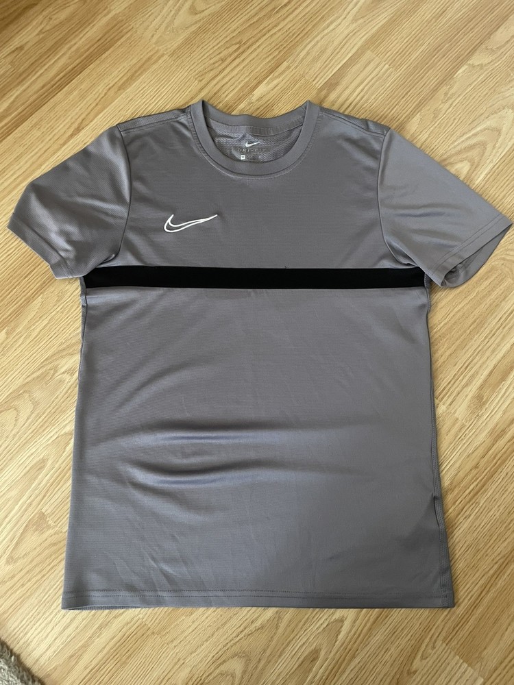 Nike Dri-Fit Mens Small Grey Sports Activewear Gym T-Shirt