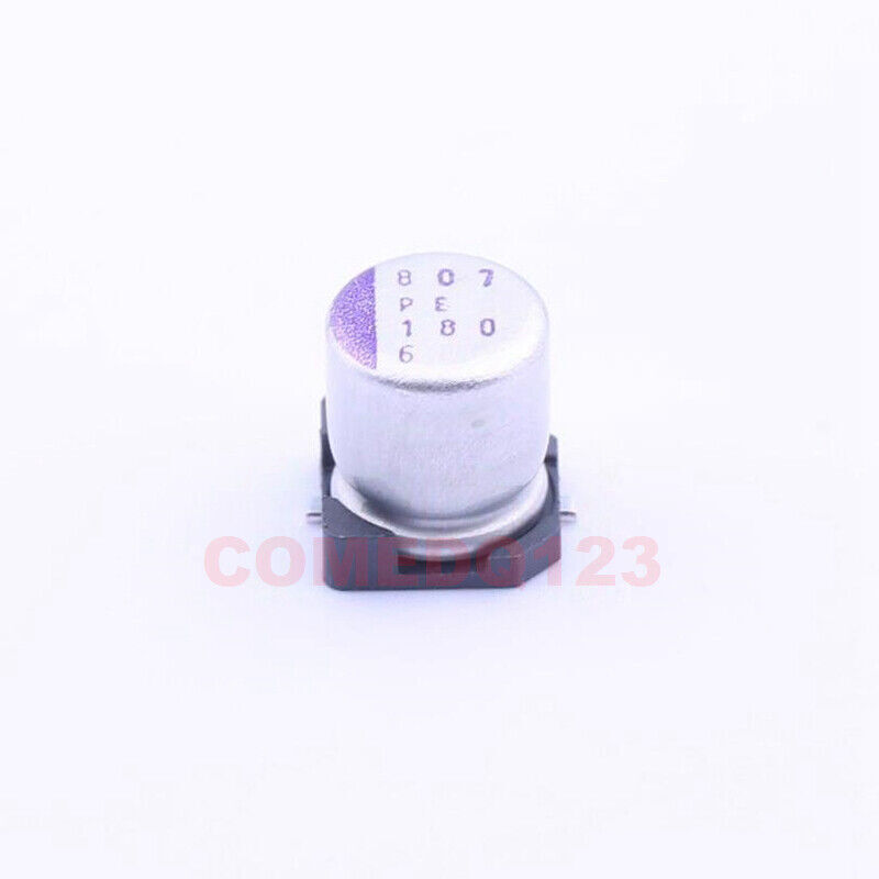 5PCSx 180uF ±20% 6.3V  ,5x5.9 6SVPE180M Aluminum Polymer Capacitors #F22