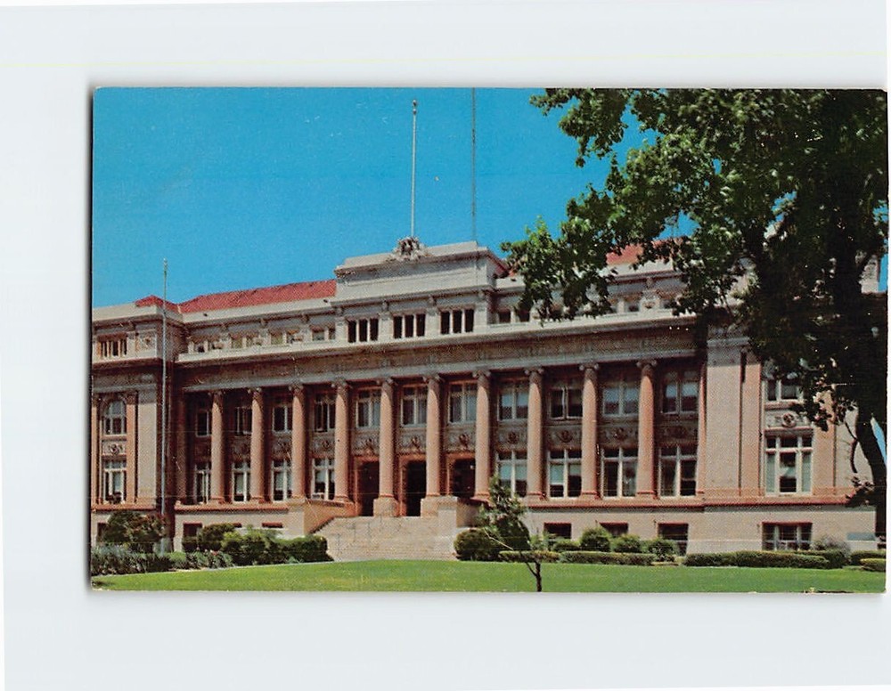 Postcard Wichita County Courthouse Wichita Falls Texas USA