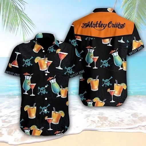 Mottlley Crueee Drinks Hawaiian Shirt SUMMER SHIRT All sizes S to 6XL