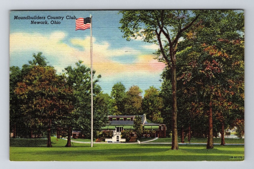 Newark OH-Ohio, Moundbuilders Country Club, Vintage Postcard