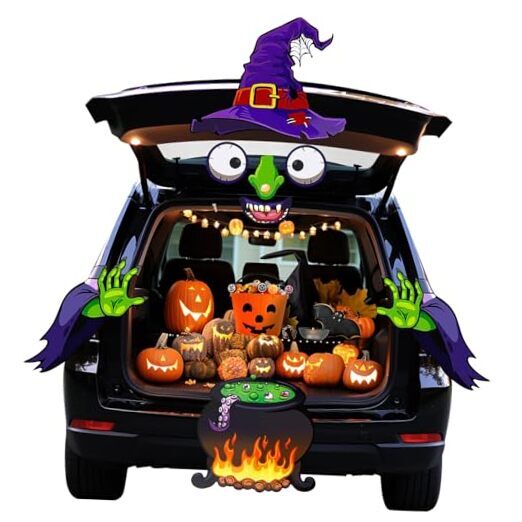 Trunk or Treat Decorations Kit - Halloween Car Decorations for SUV, Scary